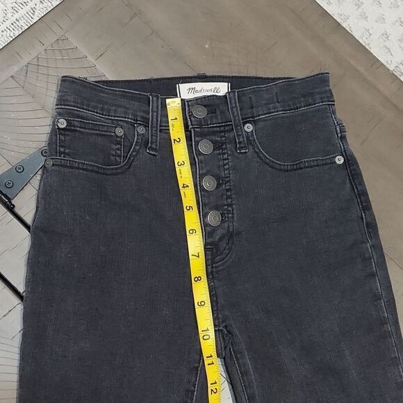 Madewell Cali Demi-Boot Faded Black Jeans Sz 24 - Picture 8 of 12